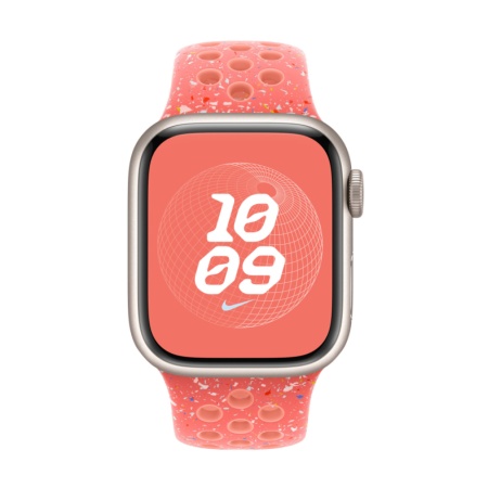 Спортивный ремешок Nike для Apple Watch 41мм, размер S/M. Цвет: янтарный