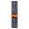 Спортивный ремешок Nike для Apple Watch 45мм. Цвет: синий/оранжевый