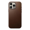 Чехол защитный Nomad Modern Leather case для iPhone 16 Pro. Цвет: коричневый