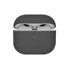 Чехол UNIQ Lino для AirPods 4, силикон. Цвет: серый
