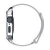 Ремешок и защитный чехол SPIGEN METAL FIT PRO для Apple Watch 44/45мм. Цвет: серебристый
