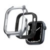Ремешок и защитный чехол SPIGEN METAL FIT PRO для Apple Watch 44/45мм. Цвет: серебристый