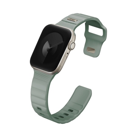 Ремешок силиконовый Uniq Stride FKM для Apple Watch 41мм/40мм/38мм. Цвет: зеленый