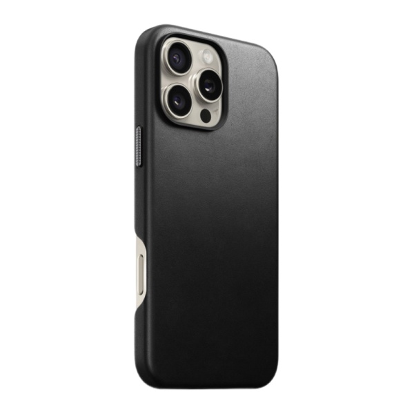 Чехол защитный Nomad Traditional Leather case для iPhone 16 Pro Max. Цвет: черный