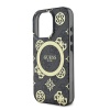 Чехол Guess PC/TPU 4G Peony MagSafe для iPhone 16 Pro. Цвет: черный