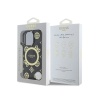 Чехол Guess PC/TPU 4G Peony MagSafe для iPhone 16 Pro. Цвет: черный