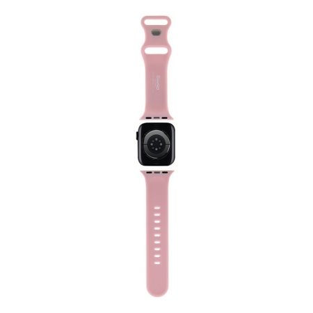 Ремешок силиконовый Hello Kitty Liquid silicon Kitty Head для Apple Watch 38мм/40мм. Цвет: розовый