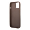 Чехол Guess PU 4G Big metal logo Hard для iPhone 15. Цвет: коричневый