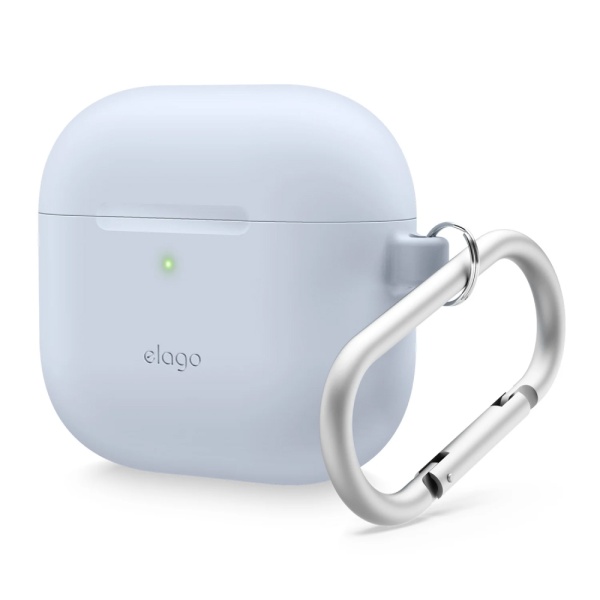 Чехол Elago Silicone Hang case для AirPods 4, силикон. Цвет: синий