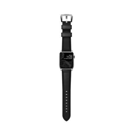 Ремешок Nomad Traditional Band для Apple Watch 42/44/45/49мм. Цвет: черный/коричневый