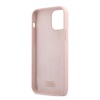 Чехол Lagerfeld для iPhone 12 Pro Max Liquid silicone Iconic Karl Hard. Цвет: розовый
