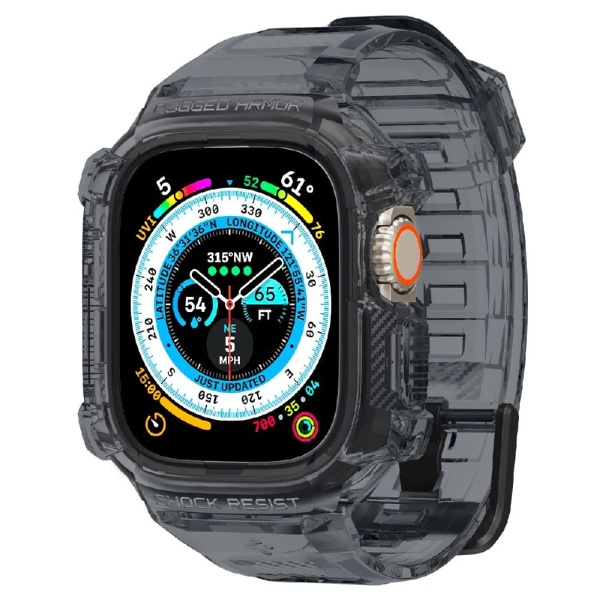 Чехол Spigen Rugged Armor Pro для Apple Watch Ultra 49мм. Цвет: прозрачный