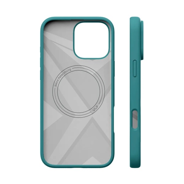 Чехол защитный vlp aster case с MagSafe для iPhone 16. Цвет: зеленый