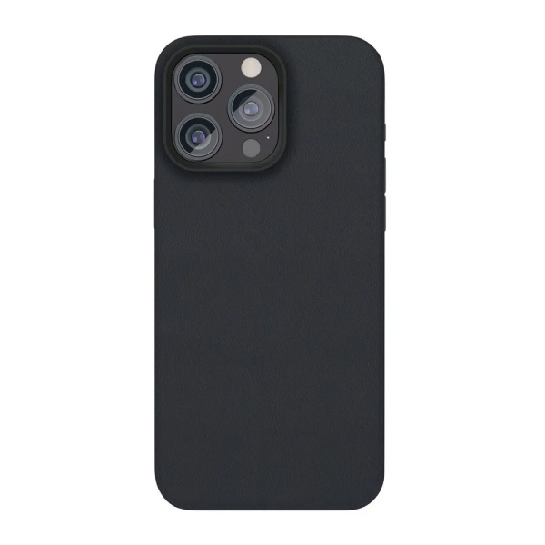 Чехол защитный vlp ecopelle case с MagSafe для iPhone 15. Цвет: черный