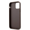 Чехол Guess для iPhone 12 Pro Max PU 4G Double cardslot Metal triangle logo Hard. Цвет: коричневый
