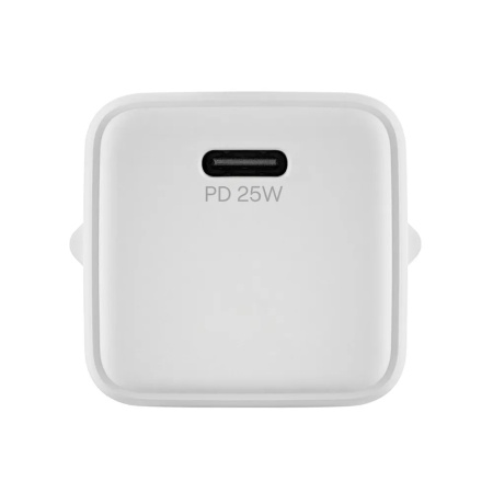 Адаптер питания uBear Wall charger Bridge Type-C 25W + кабель USB-C - USB-C. Цвет: белый