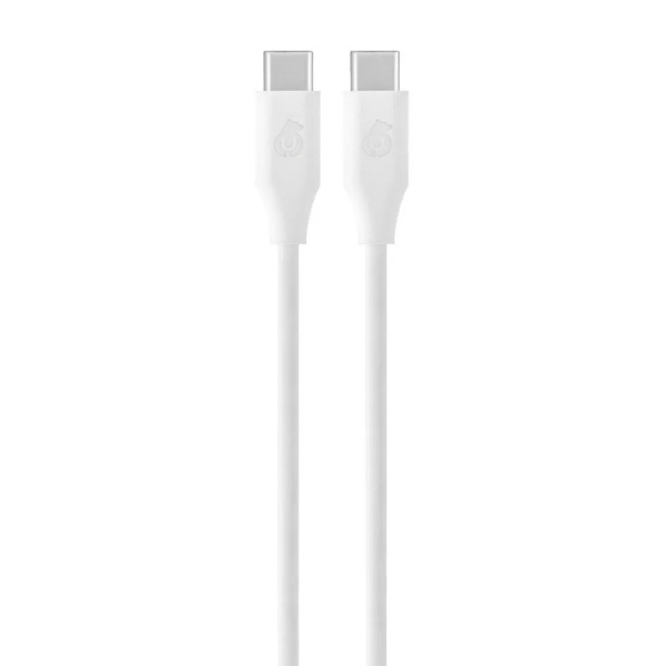 Адаптер питания uBear Wall charger Bridge Type-C 25W + кабель USB-C - USB-C. Цвет: белый