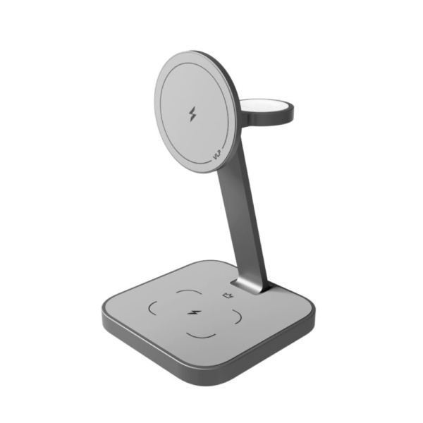 Беспроводное з/у VLP Unity Power 3 в 1 с Magsafe. Цвет: серый космос