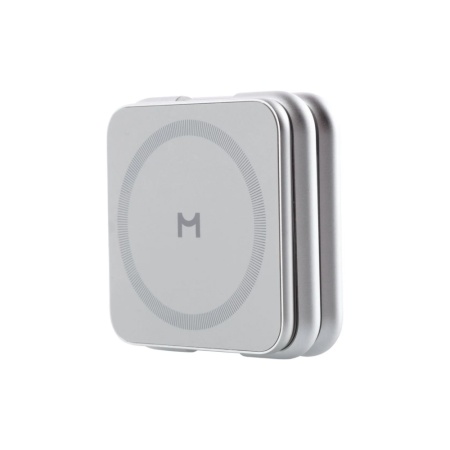Беспроводное з/у Magssory WCH003 3 в 1 с Magsafe. Цвет: серебро