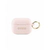 Чехол Guess Silicone with ring для AirPods Pro 2. Цвет: розовый