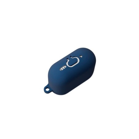 Чехол vlp Charm Case для AirPods 4, силикон. Цвет: темно-синий