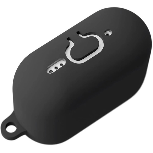 Чехол vlp Charm Case для AirPods 4, силикон. Цвет: черный