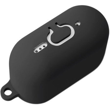 Чехол vlp Charm Case для AirPods 4, силикон. Цвет: черный