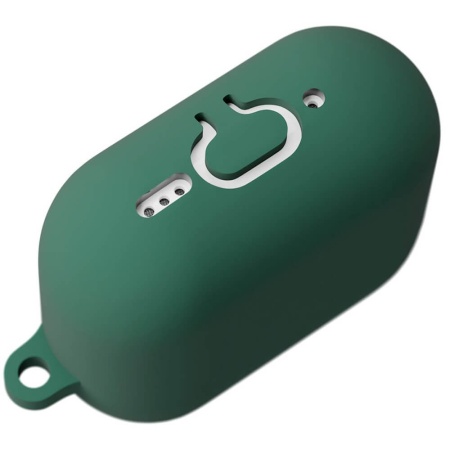 Чехол vlp Charm Case для AirPods 4, силикон. Цвет: темно-зеленый