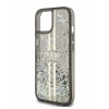 Чехол Guess Liquid Glitter Gold Stripes Hard для iPhone 15 Pro Max. Цвет: черный