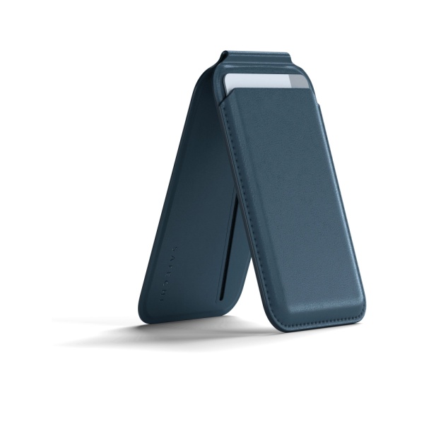 Магнитный бумажник с подставкой Satechi Magnetic Wallet Stand. Цвет: синий