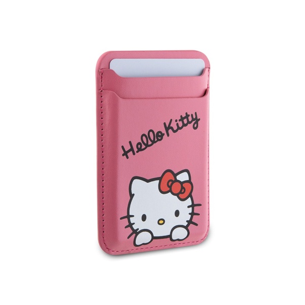 Магнитный бумажник Hello Kitty Cardslot MagSafe PU leather Dreaming Kitty. Цвет: розовый