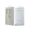 Чехол Guess Fixed Glitters 4G Big metal logo для iPhone 16 Pro. Цвет: золотой