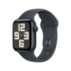 Apple Watch SE (2024), 40мм, корпус из алюминия цвета "Тёмная ночь", Спортивный ремешок (M/L)