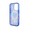 Чехол Guess PC/TPU Flowers Invisible Ring Hard MagSafe для iPhone 16 Pro. Цвет: красный