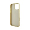 Чехол Guess Fixed Glitters 4G Big metal logo для iPhone 16 Pro Max. Цвет: золотой