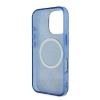Чехол Guess PC/TPU 4G Peony MagSafe для iPhone 16 Pro Max. Цвет: синий
