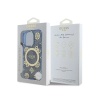 Чехол Guess PC/TPU 4G Peony MagSafe для iPhone 16 Pro Max. Цвет: синий