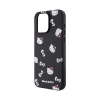 Чехол Hello Kitty PU Saffiano Heads and Bows Hard для iPhone 15 Pro Max. Цвет: черный/красный