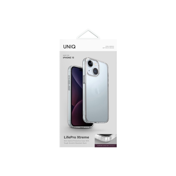 Чехол Uniq Lifepro Xtreme Clear для iPhone 15. Цвет: прозрачный