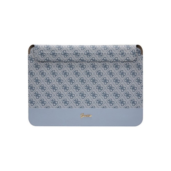 Чехол Guess Sleeve 4G Bottom stripe Metal logo для ноутбуков 13"/14". Цвет: синий
