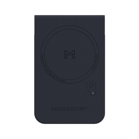Магнитный бумажник Magssory Geotag Magnetic Flip Wallet с Magsafe ACL003. Цвет: синий 