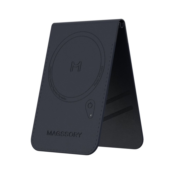 Магнитный бумажник Magssory Geotag Magnetic Flip Wallet с Magsafe ACL003. Цвет: синий 