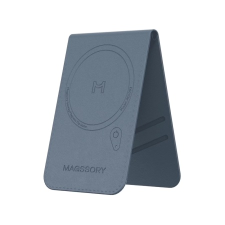 Магнитный бумажник Magssory Geotag Magnetic Flip Wallet с Magsafe ACL003. Цвет: кобальт 