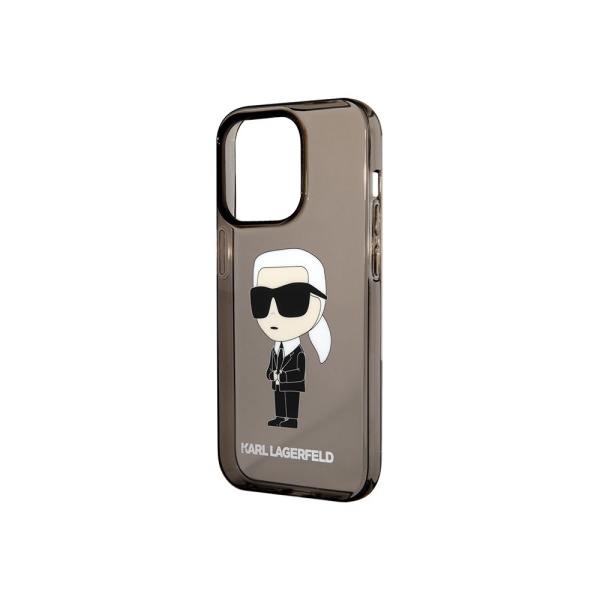 Чехол Lagerfeld PC/TPU NFT Karl Ikonik для iPhone 15 Pro. Цвет: прозрачный/чёрный