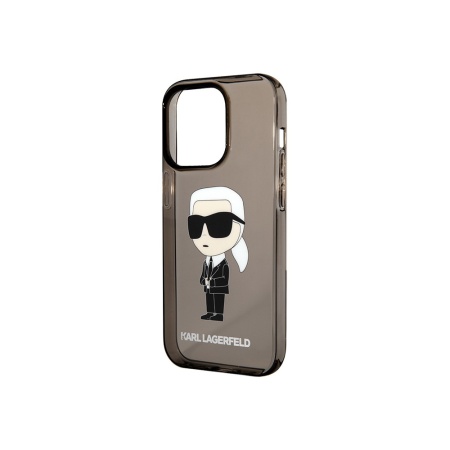 Чехол Lagerfeld PC/TPU NFT Karl Ikonik для iPhone 15 Pro. Цвет: прозрачный/чёрный