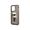 Чехол Lagerfeld PC/TPU NFT Karl Ikonik для iPhone 15 Pro. Цвет: прозрачный/чёрный