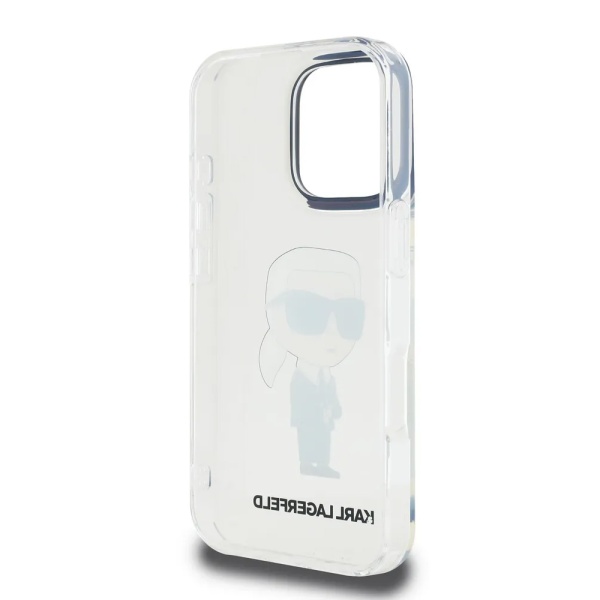 Чехол Lagerfeld PC/TPU NFT Karl Ikonik для iPhone 16 Pro Max. Цвет: прозрачный