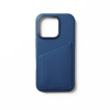 Чехол защитный Mujjo Full Leather Wallet Case для iPhone 16 Pro. Цвет: синий