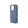 Чехол Guess PU 4G Colored ring Metal logo Hard MagSafe для iPhone 15 Pro Max. Цвет: синий