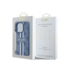 Чехол Guess PU 4G Stripes Hard MagSafe для iPhone 15 Pro Max. Цвет: синий